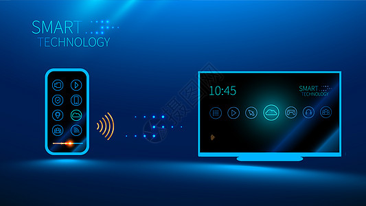 高科技手机无线遥控背景图片