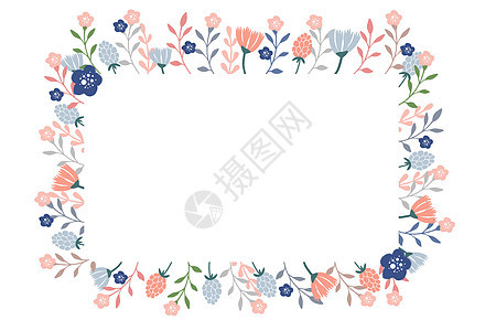 花卉边框背景背景图片