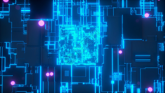 信息3d未来科技芯片概念图设计图片