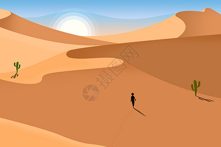 沙漠行走之旅图片