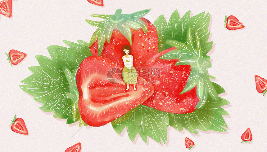 草莓少女图片