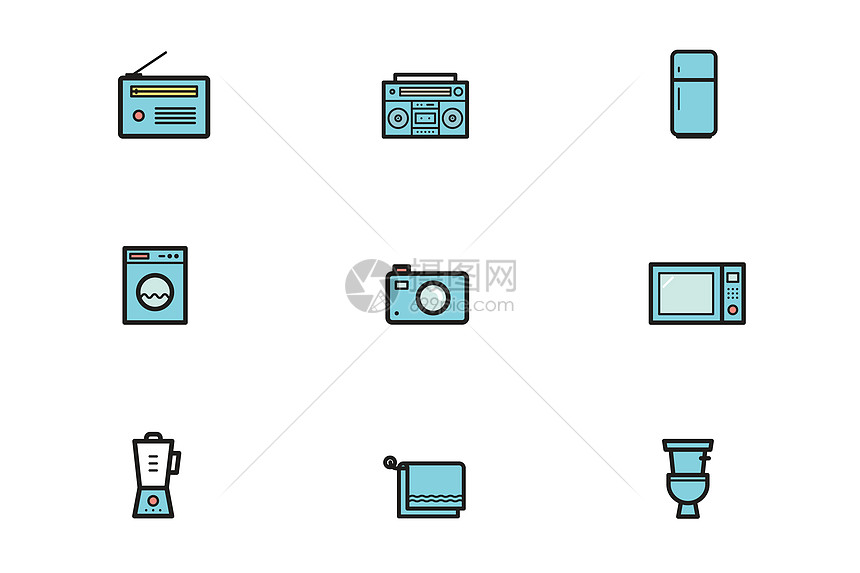 家居电器类图标图片