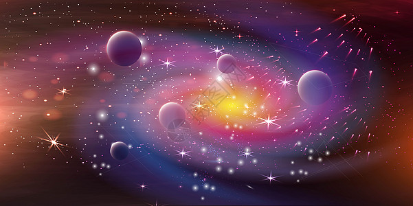 星空背景宇宙磁场高清图片