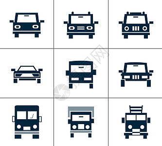 越野车素材汽车图标插画