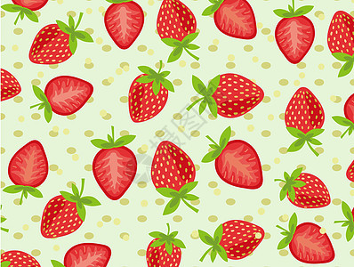 草莓平铺背景素材图片