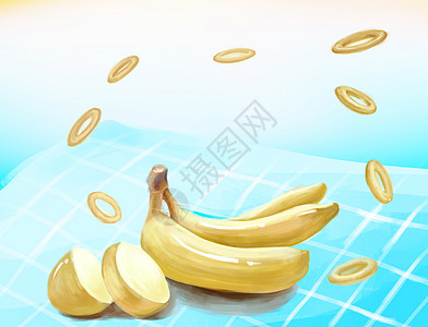 夏日水果香蕉图片