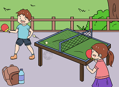 打字练习兴趣爱好漫画插画