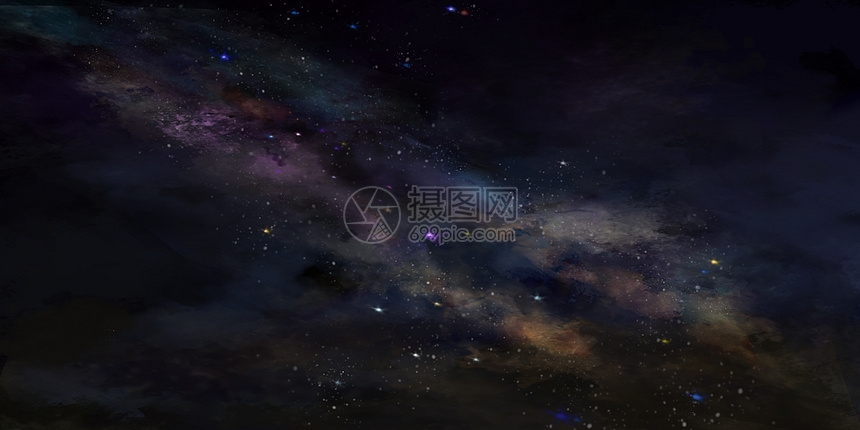 星空银河唯美插画背景插画图片下载 正版图片 摄图网 星空银河唯美插画背景插画图片下载 正版图片 摄图网