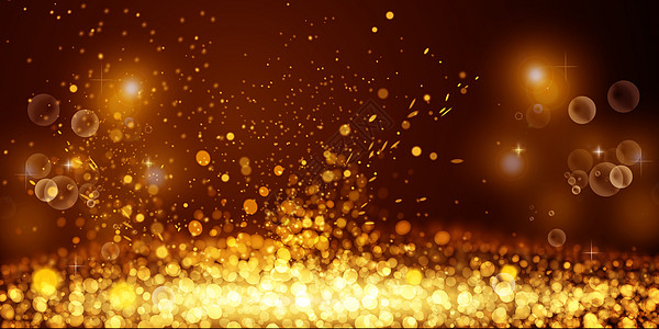金色粒子金色粒子光效高清图片