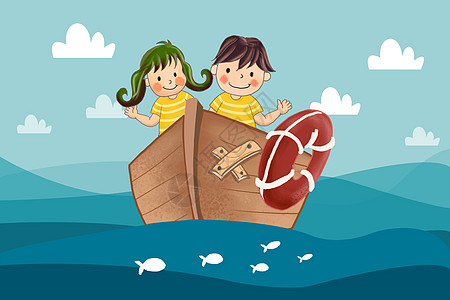 船卡通图片