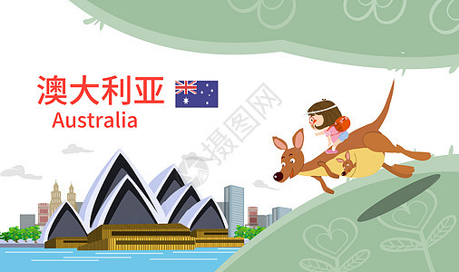 世界旅游澳大利亚背景图片