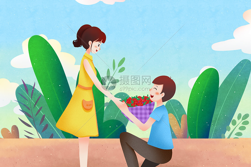 情人节求婚图片