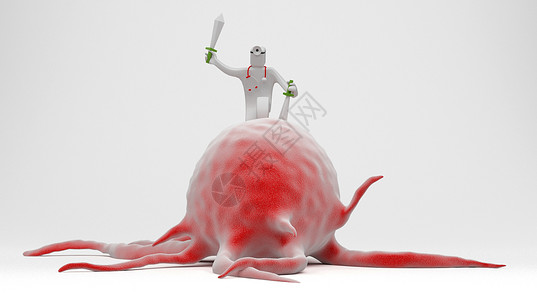 章鱼素材抗击疾病设计图片