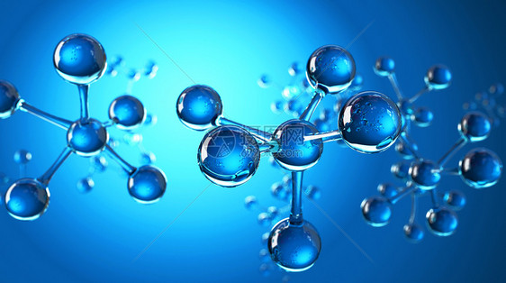 医疗分子结构背景图片