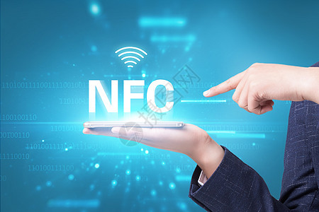 NFC信息技术背景图片