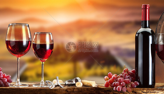红葡萄酒背景图片