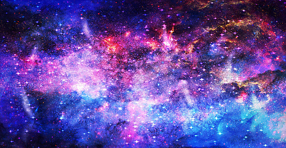 特效奇异博士魔法阵星空背景插画