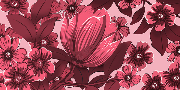 花背景插画图片下载 正版图片 摄图网 花背景插画图片下载 正版图片 摄图网