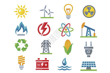 绿色能源图标图片