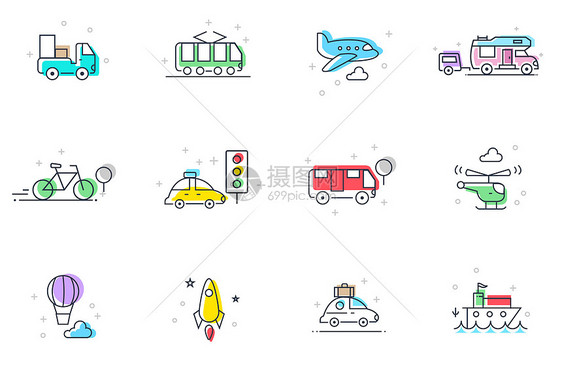 交通工具图标icon图片