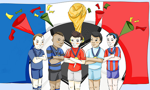 法国队获胜背景图片