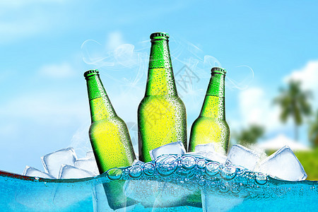 夏季啤酒海报图片