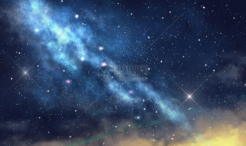 星空银河背景插画图片下载 正版图片 摄图网 星空银河背景插画图片下载 正版图片 摄图网