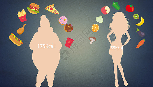 健身减肥对比图片