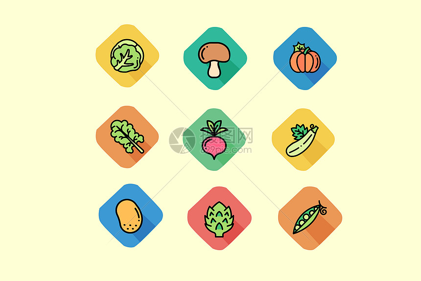 蔬菜类图标图片