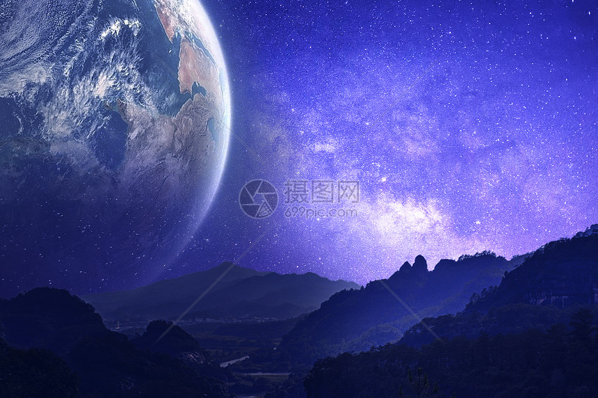 科幻星球场景图片