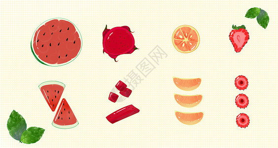 水果夏日叶子吃柚子高清图片