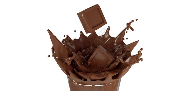 融化的巧克力热巧克力场景设计图片