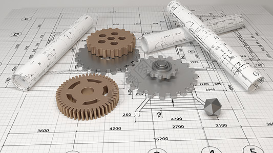 机械工程图3D机械工程齿轮设计图片