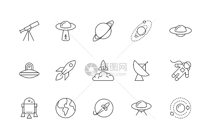 太空星球图标图片