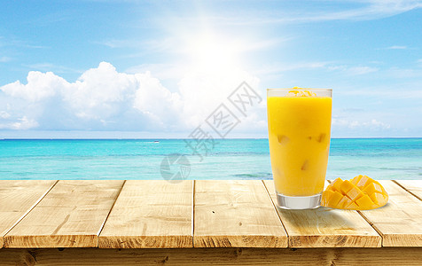 夏季冰镇饮料背景背景图片