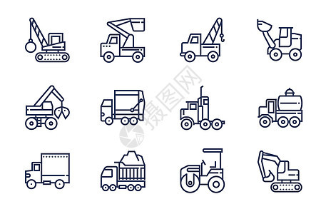 建设运输工具图标图片