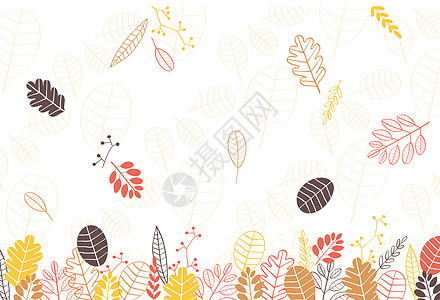 秋天秋叶背景背景图片