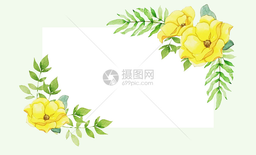 水彩花绘背景插画图片下载 正版图片 摄图网 水彩花绘背景插画图片下载 正版图片 摄图网
