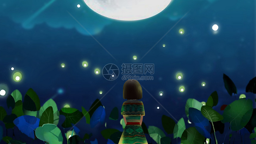 夏夜星空图片