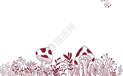 卡通植物背景图片