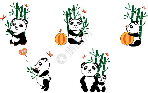 熊猫的故事背景图片