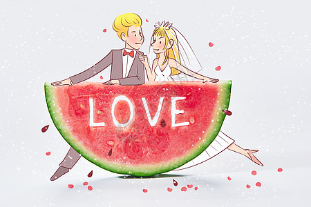 结婚纪念日贺卡插画_结婚纪念日贺卡卡通_结婚纪念日贺卡插图_手绘_板