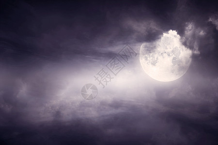 夜晚月亮图片