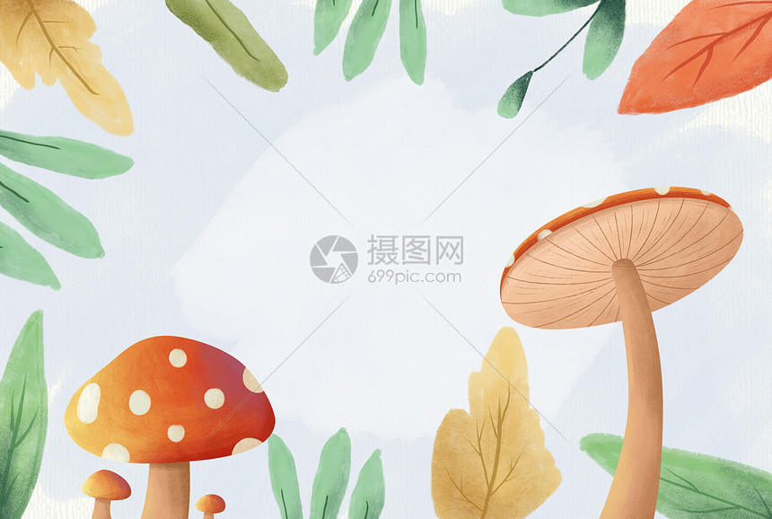 可爱的蘑菇图片