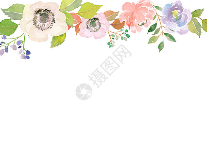 手绘花朵花朵背景图片