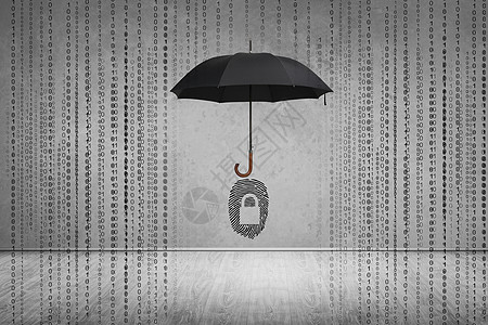 黑伞安全隐私保护设计图片