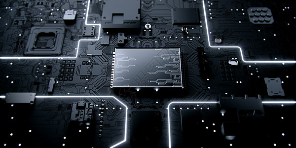 电路板电子元件科技芯片场景设计图片