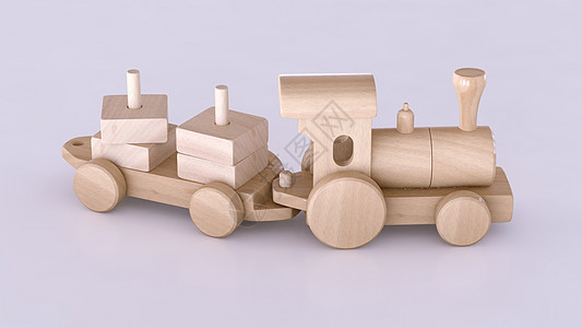木头玩具积木玩具火车设计图片