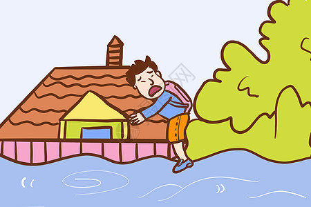 暴雨插画-暴雨卡通-白闪光孤立网络魔法天气科学收藏暴雨气候活力耀斑霹雳插图-摄图网