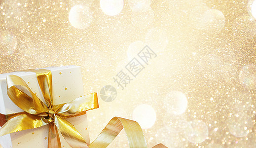礼品盒素材金色礼盒海报设计图片